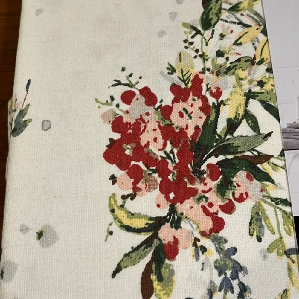 Polo Ralph Lauren Floral Shower Curtain 70”x72” new white